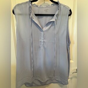 LOFT Soft Blue Sleeveless Top